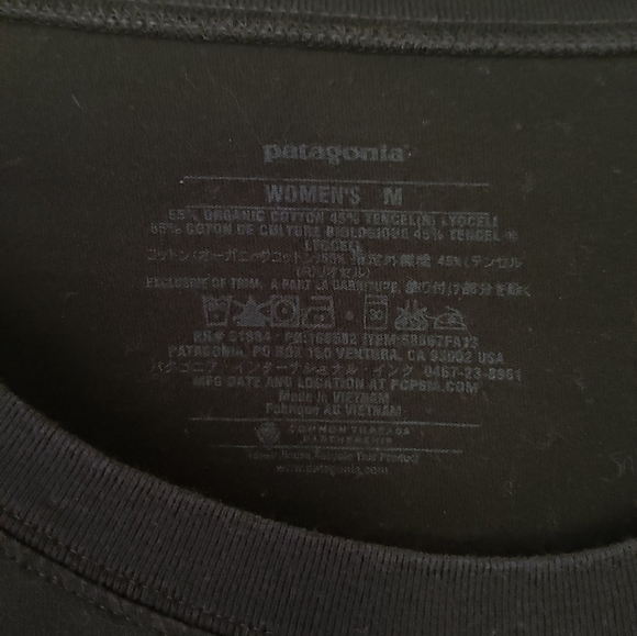 Patagonia 3/4 Sleeve Black Dress/Tunic - Picture 6 of 7